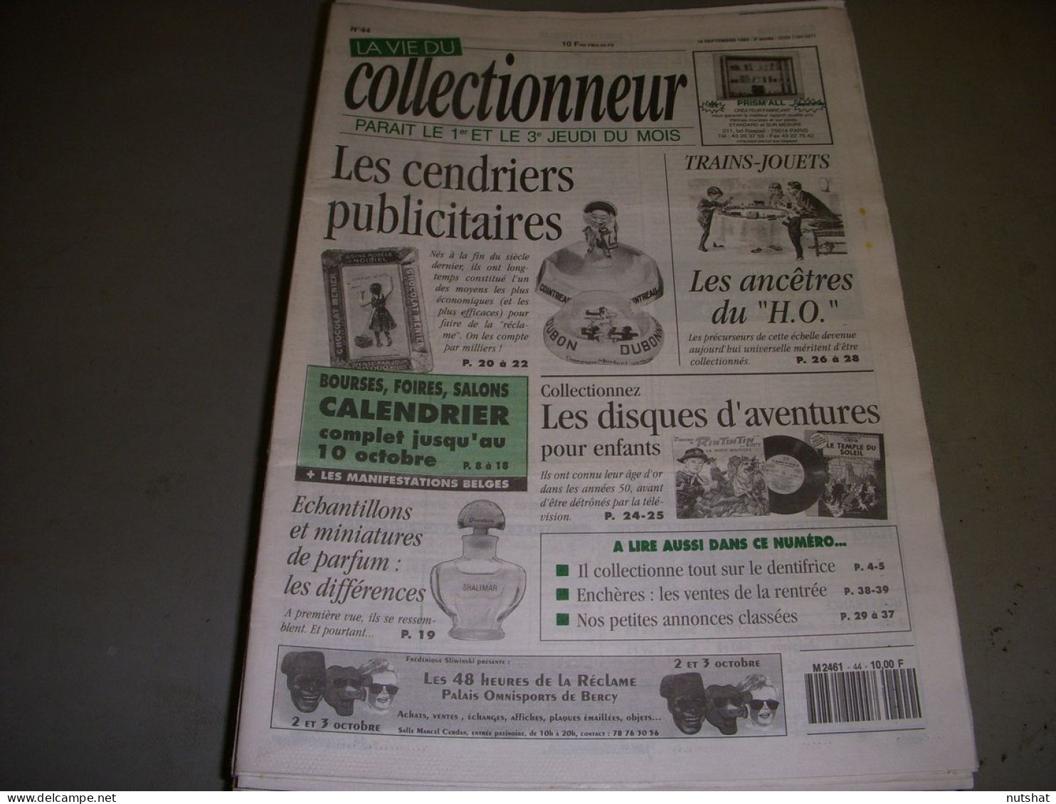 LVC VIE Du COLLECTIONNEUR 044 16.09.1993 CENDRIER TRAINS HO PARFUM DISQUE  - Trödler & Sammler