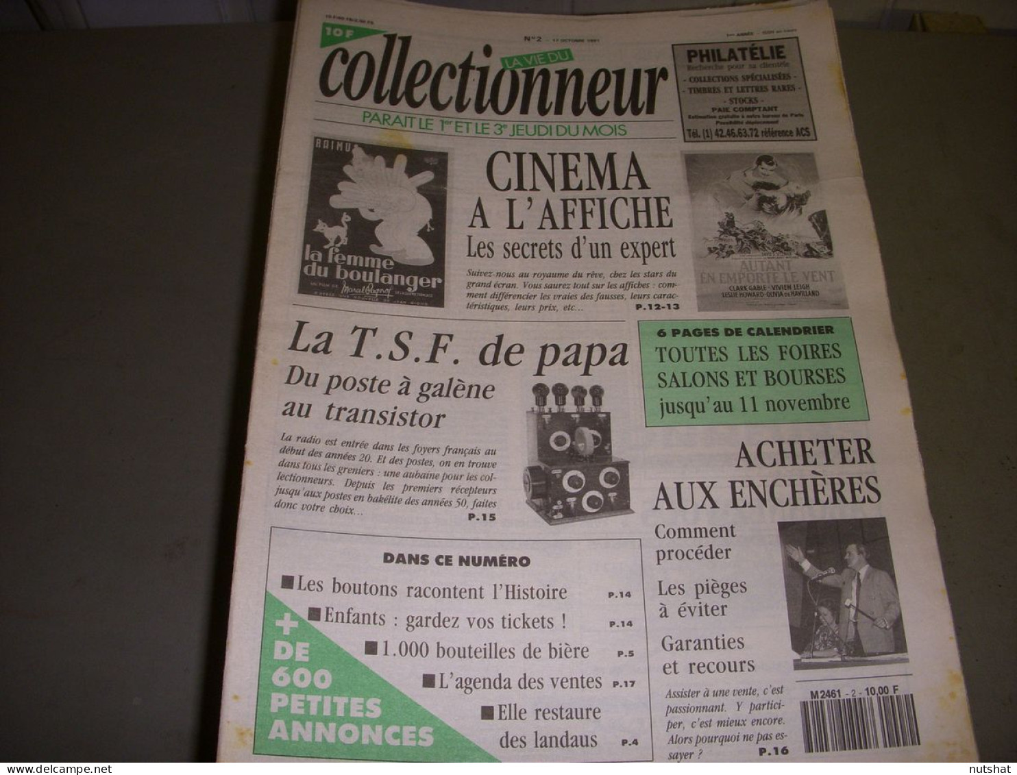 LVC VIE Du COLLECTIONNEUR 002 17.10.1991 BOUTEILLES BIERE AFFICHE CINEMA TSF  - Trödler & Sammler