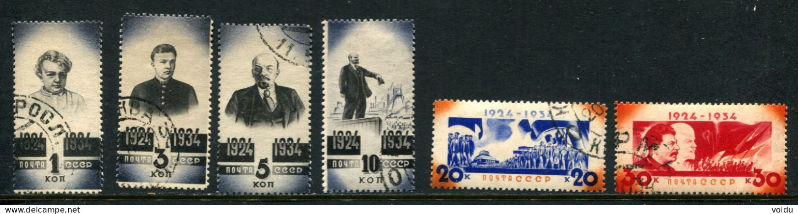 Russia 1934 Mi 488 - 493  Used - Gebruikt