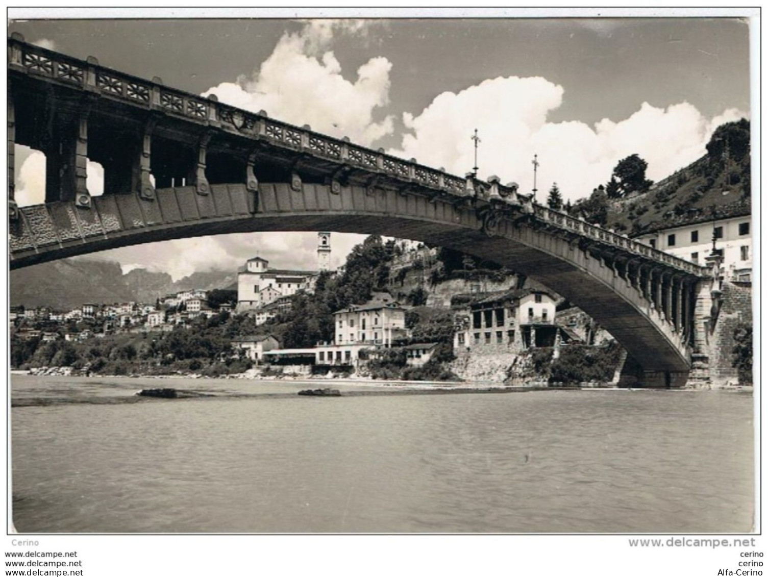 BELLUNO:  PONTE  DELLA  VITTORIA  SUL  FIUME  PIAVE  -  FOTO  -  FG - Ponts