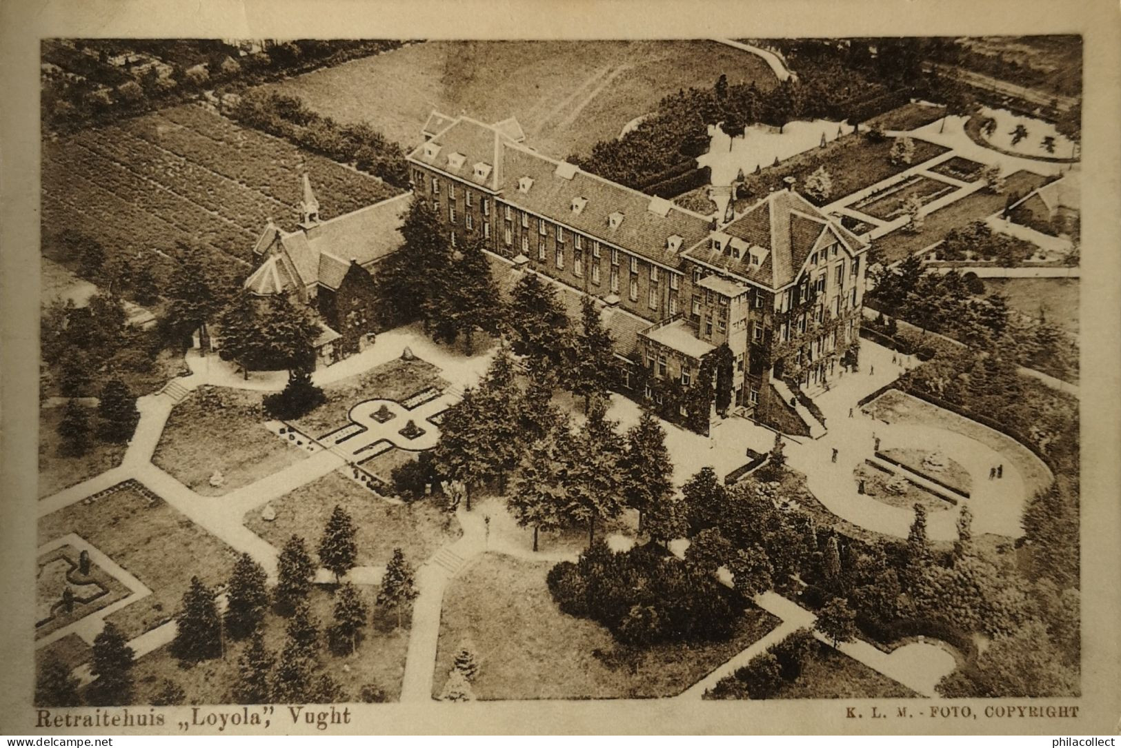 Vught (N - Br.) KLM Luchtfoto Retraitehuis Loyola (net Ander Zicht) 1925 - Vught