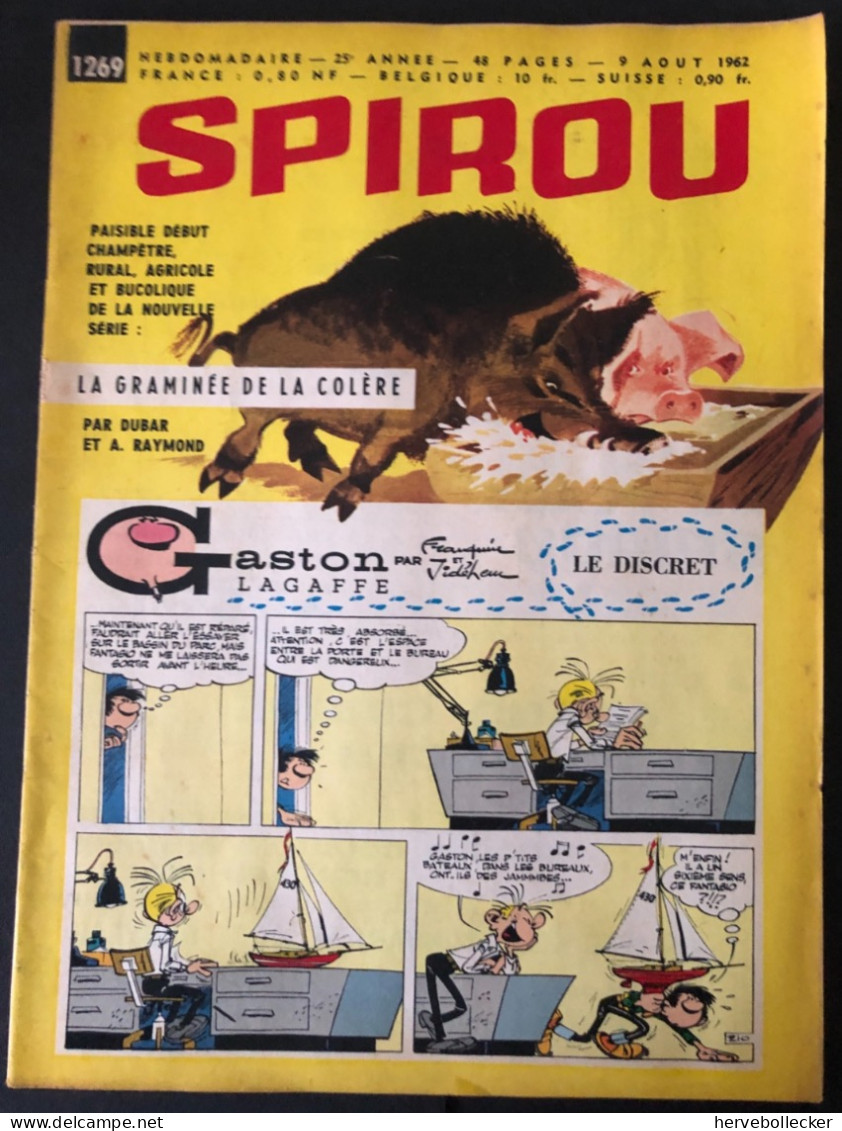 Spirou Hebdomadaire N° 1269 - 1962 - Spirou Magazine