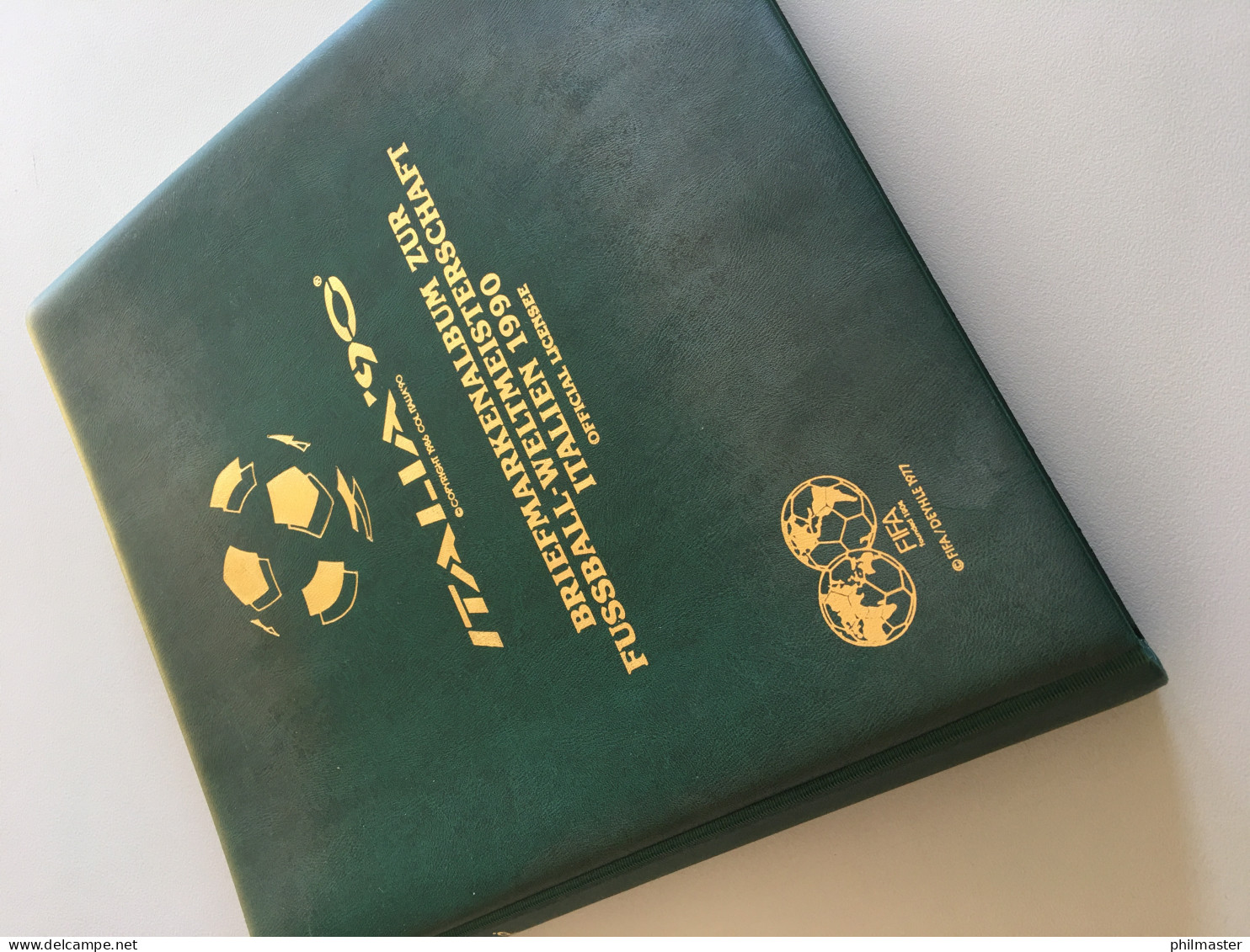 Fußball-WM 1990 Italien, Offizielle Sammlung Im Lindner-Ringbinder - Sammlungen (im Alben)