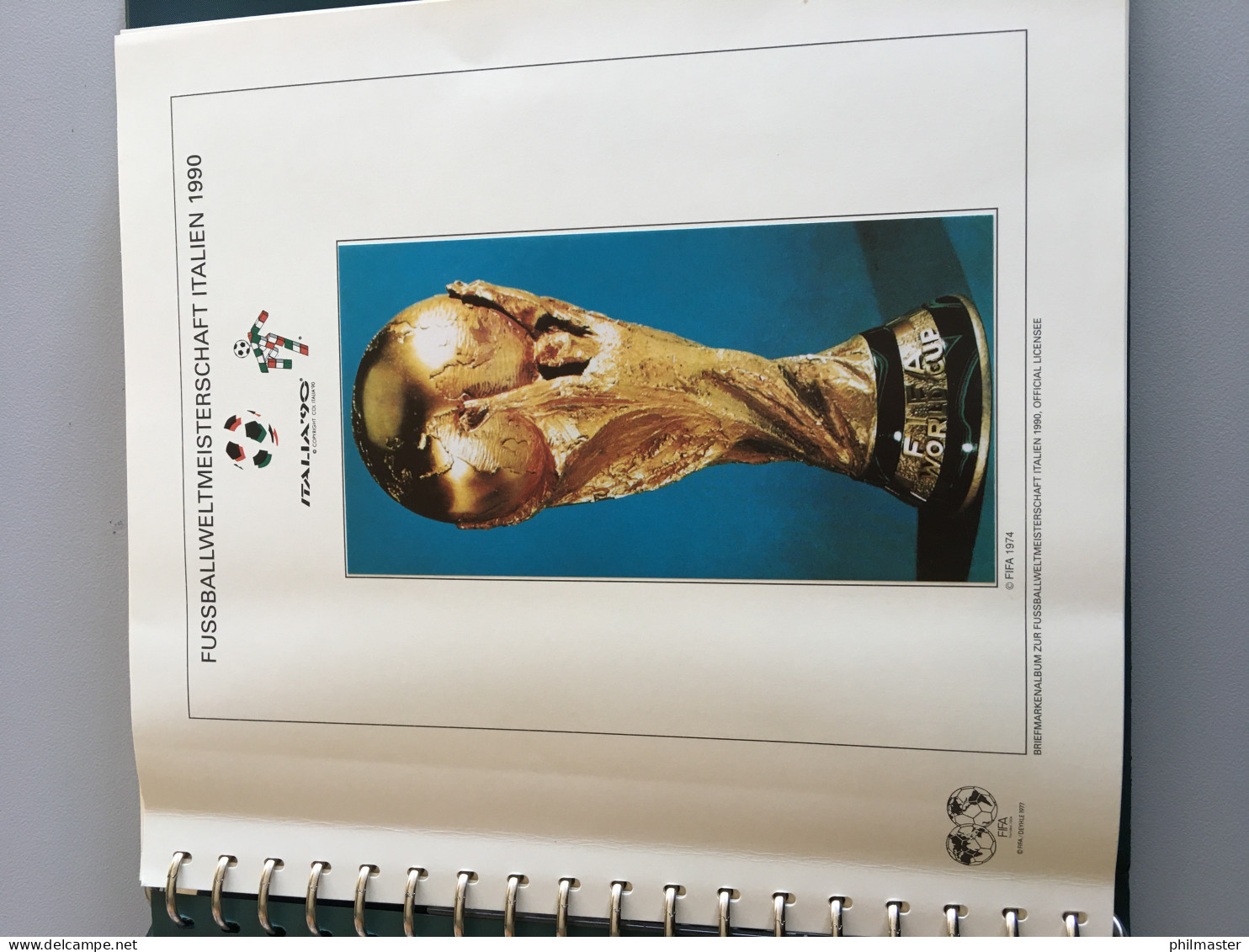 Fußball-WM 1990 Italien, Offizielle Sammlung Im Lindner-Ringbinder - Collections (en Albums)