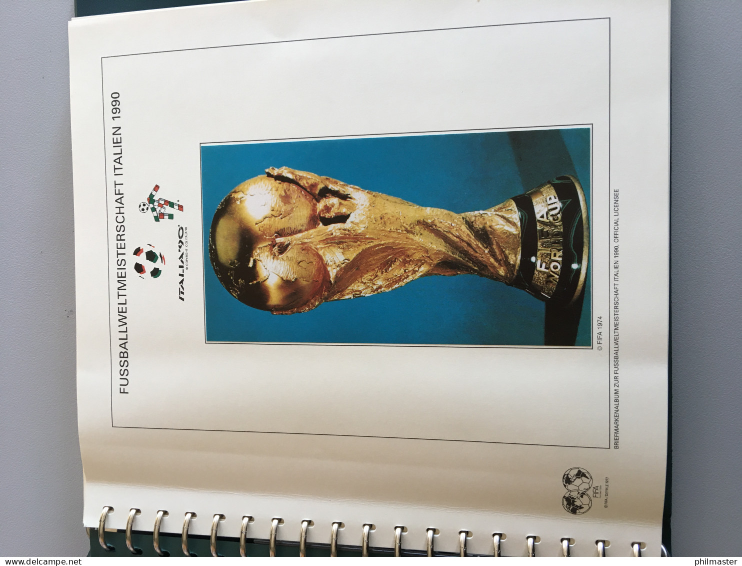 Fußball-WM 1990 Italien, Offizielle Sammlung Im Lindner-Ringbinder - Collezioni (in Album)