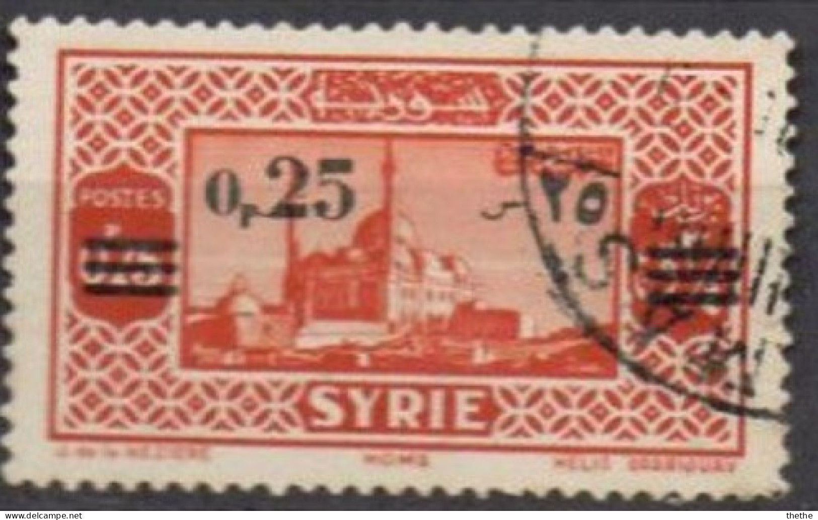 SYRIE - Timbre De 1930-36 Surchargé : Homs - Siria