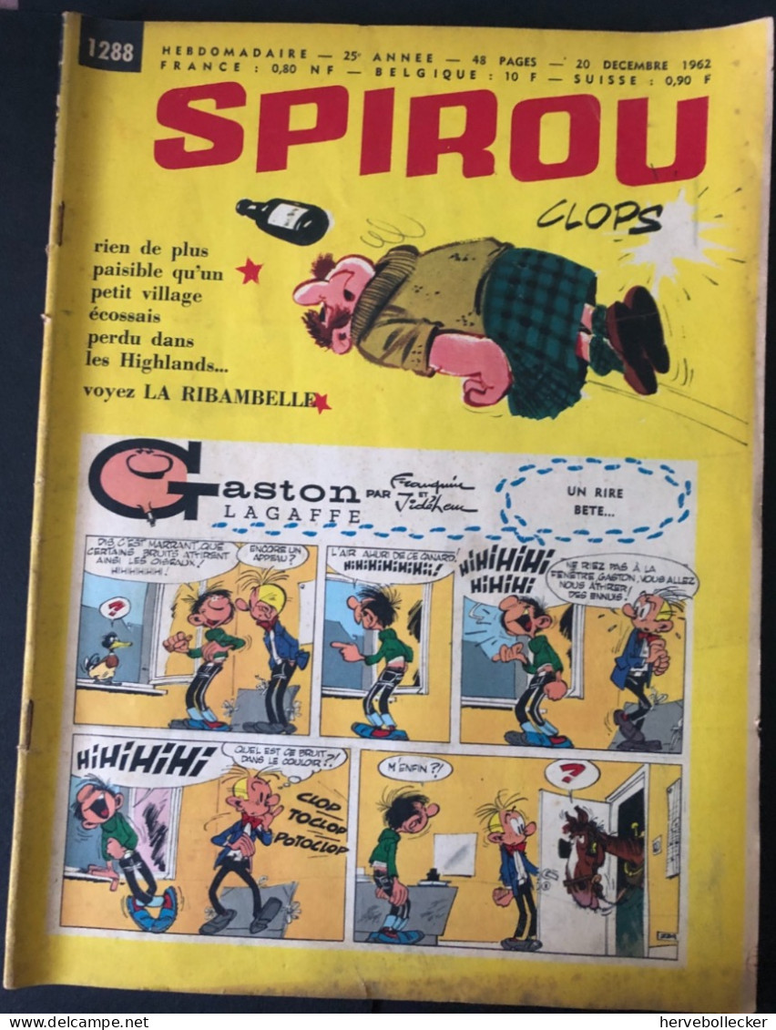 Spirou Hebdomadaire N° 1288 - 1962 - Spirou Magazine