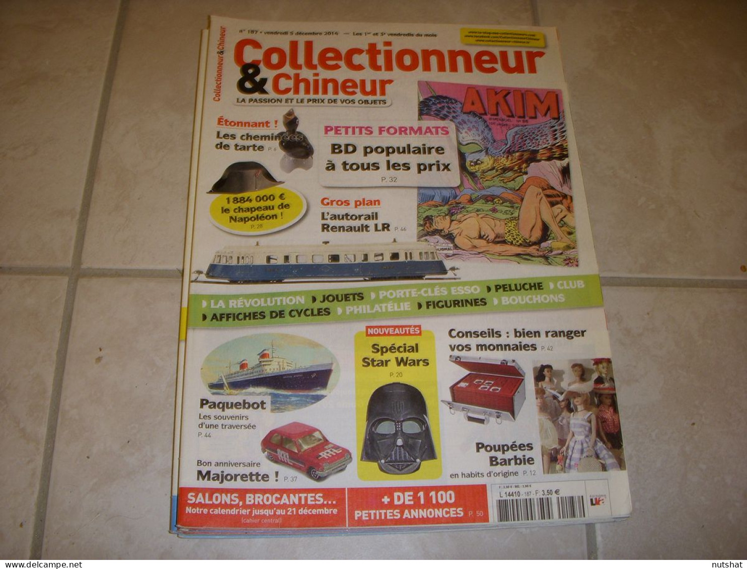 COLLECTIONNEUR CHINEUR 187 05.12.2014 AUTORAIL RENAULT MAJORETTE POUPEE BARBIE - Brocantes & Collections