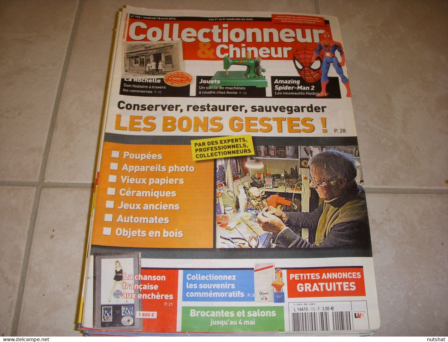 COLLECTIONNEUR CHINEUR 172 18.04.2014 JOUETS MACHINES A COUDRE LA ROCHELLE - Brocantes & Collections