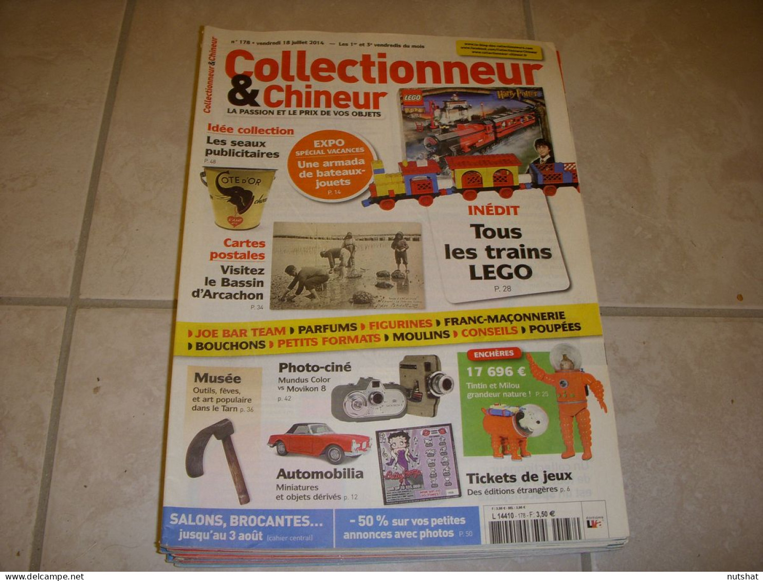 COLLECTIONNEUR CHINEUR 178 18.07.2014 TRAINS LEGO ARCACHON Aristide BRUANT - Brocantes & Collections