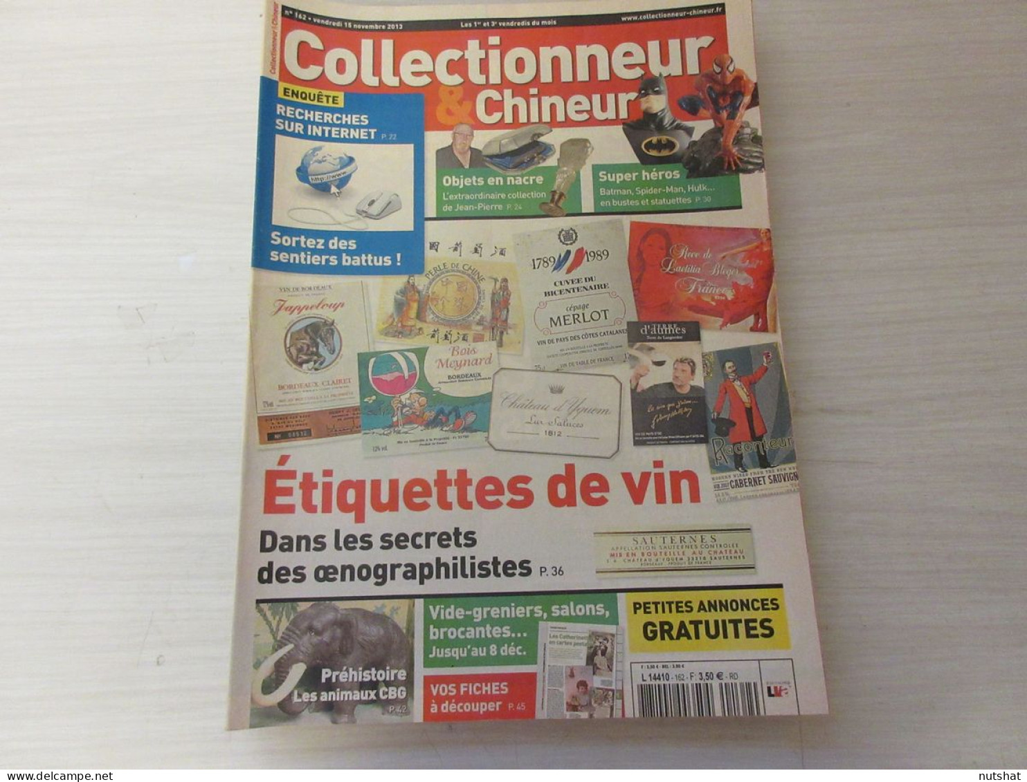 COLLECTIONNEUR CHINEUR 162 15.11.2013 ETIQUETTES De VIN OBJETS En NACRE          - Collectors