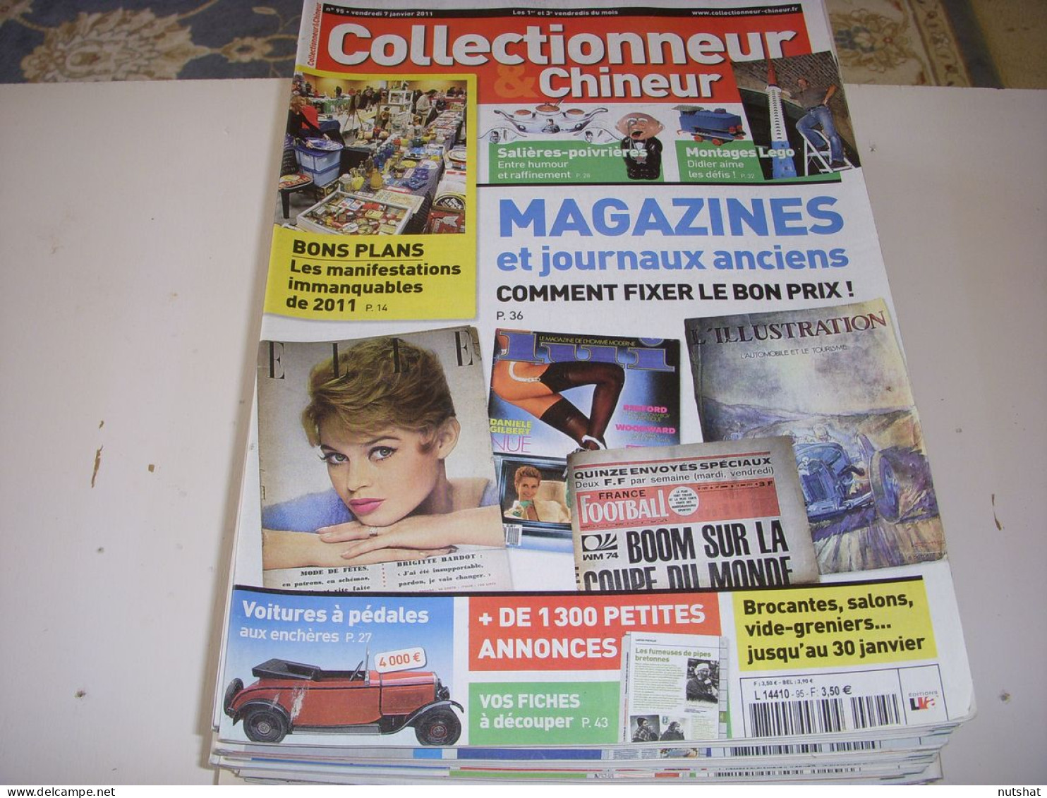 COLLECTIONNEUR CHINEUR 095 07.01.2011 MAGAZINES ANCIENS LEGO SALIERES CORGI TOYS - Trödler & Sammler