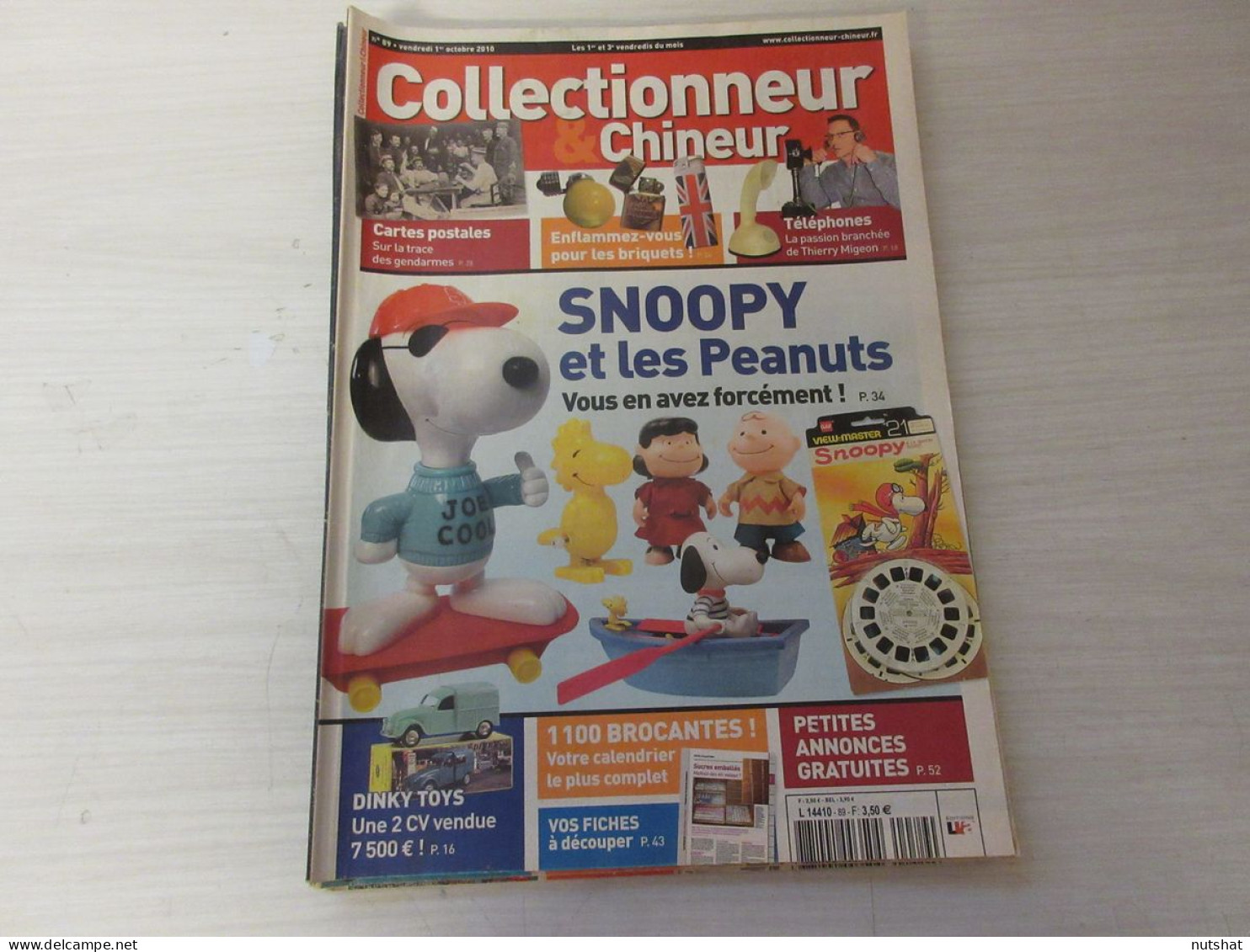 COLLECTIONNEUR CHINEUR 089 01.10.2010 SNOOPY Et PEANUTS BRIQUETS GENDARMES En CP - Brocantes & Collections