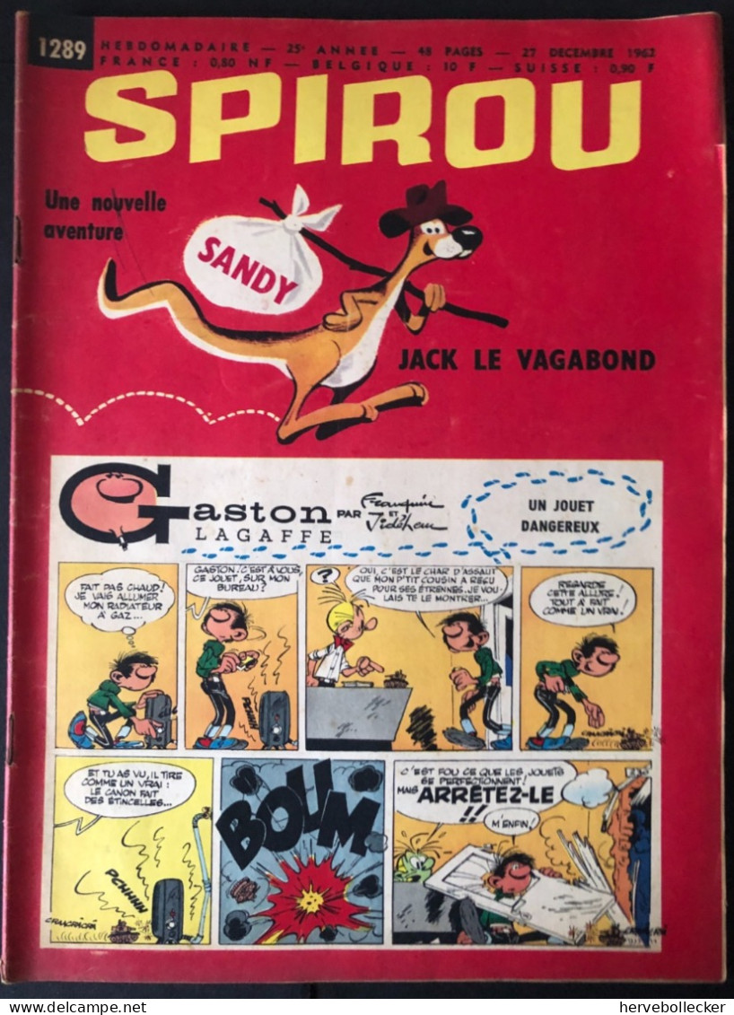 Spirou Hebdomadaire N° 1289 - 1962 - Spirou Magazine