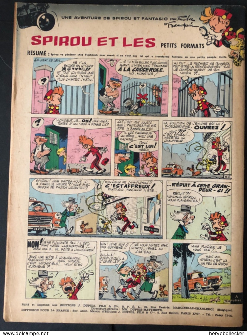 Spirou Hebdomadaire N° 1289 - 1962 - Spirou Magazine