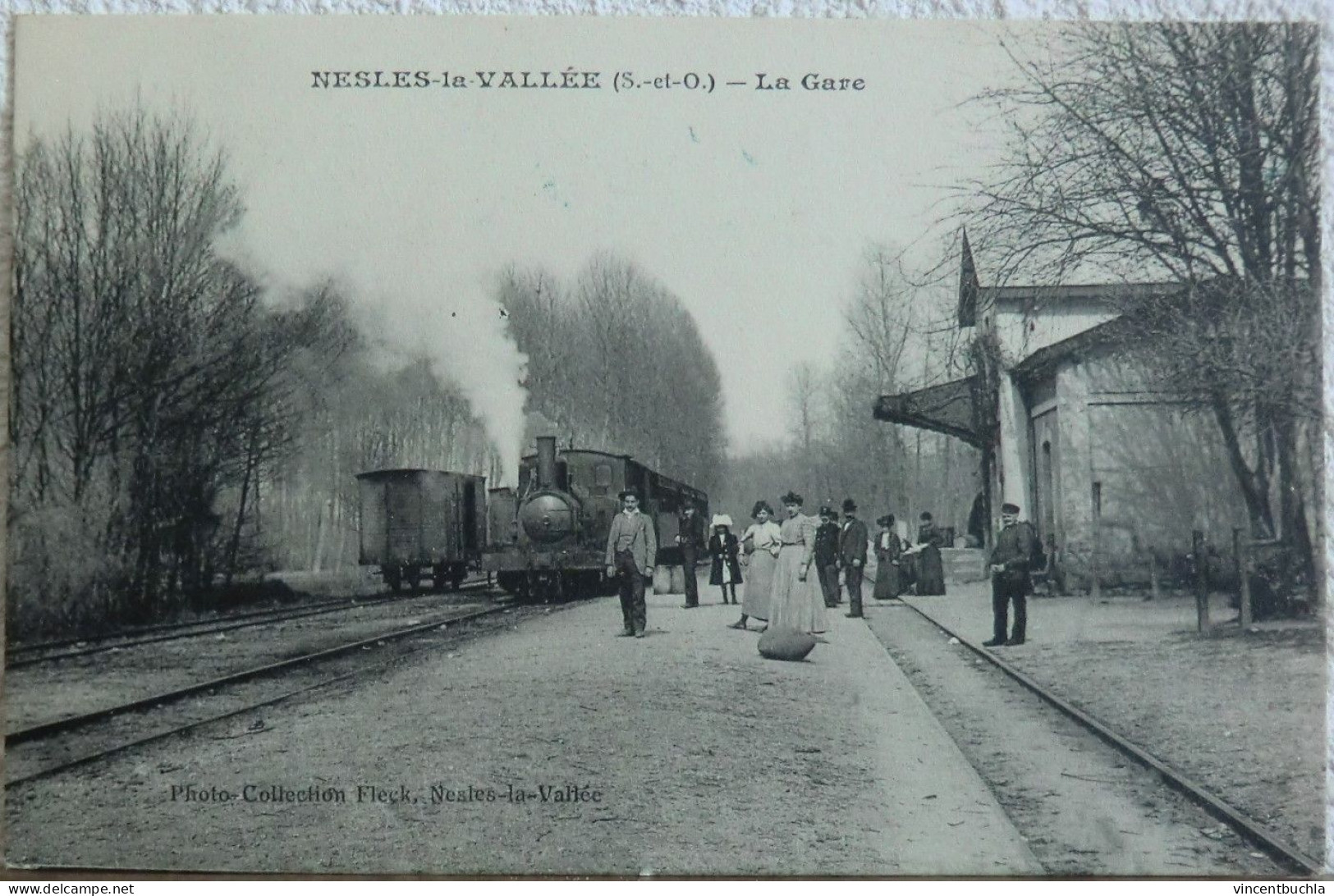 Nesles La Vallée - La Gare (animée) Parfait état - Nesles-la-Vallée