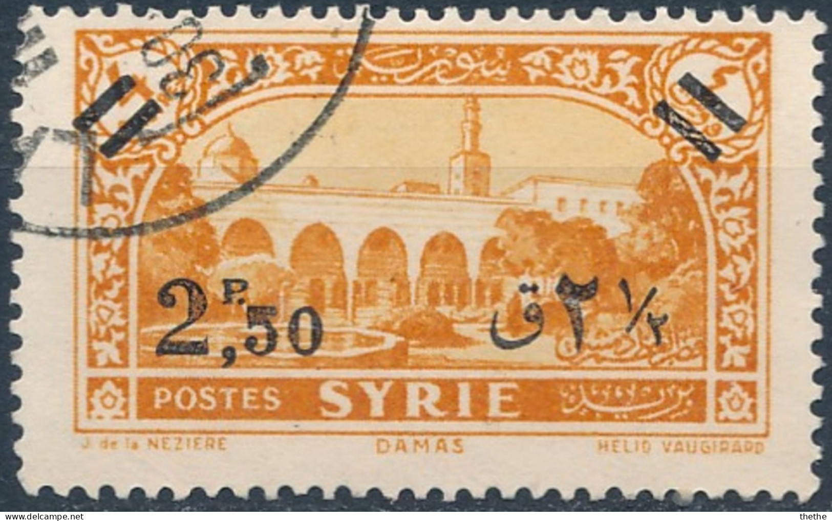 SYRIE - Timbre De 1930-36 Surchargé : Damas - Siria
