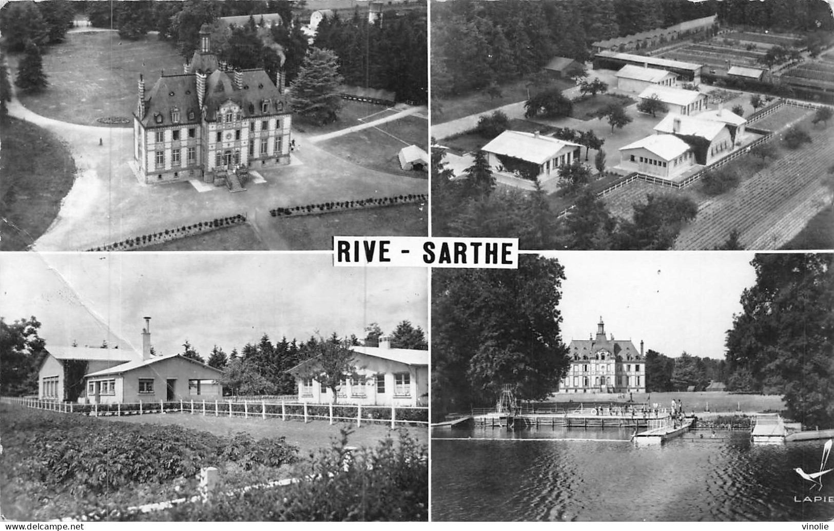 24-4323 : COLONIE SNCF  CHATEAU DE RIVE SARTHE PRES MALICORNE - Malicorne Sur Sarthe