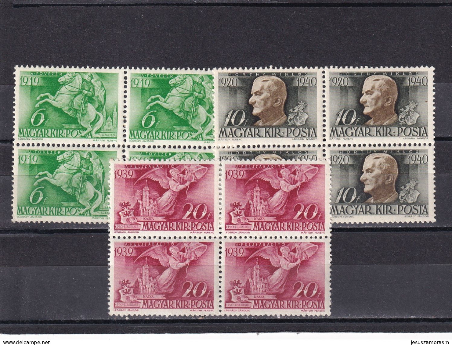 Hungria Nº 547 Al 549 En Bloque De Cuatro - Unused Stamps