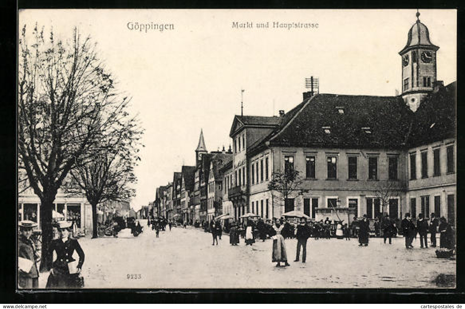 AK Göppingen, Markt Und Hauptstrasse  - Goeppingen