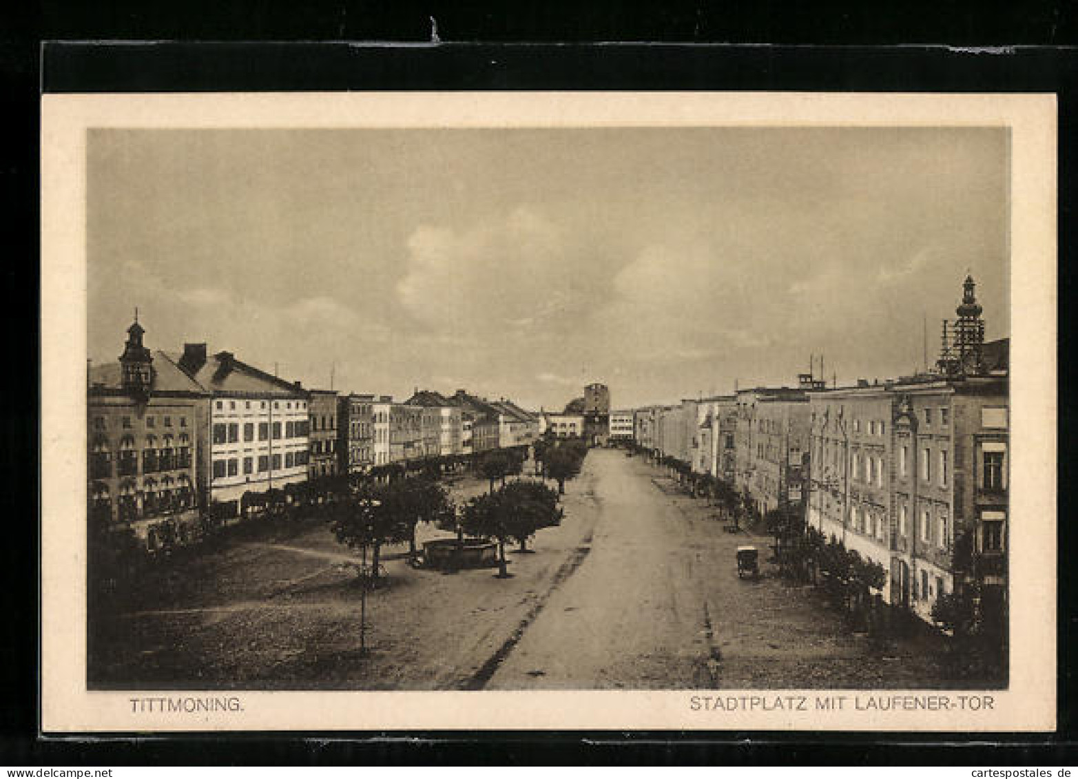 AK Tittmoning, Blick Auf Den Stadtplatz Mit Laufener-Tor  - Lauf