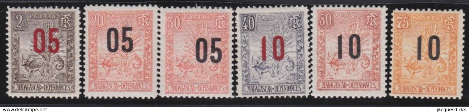 Madagascar   .  Y&T   .    115/120     .      *    .      Neuf Avec Gomme - Unused Stamps