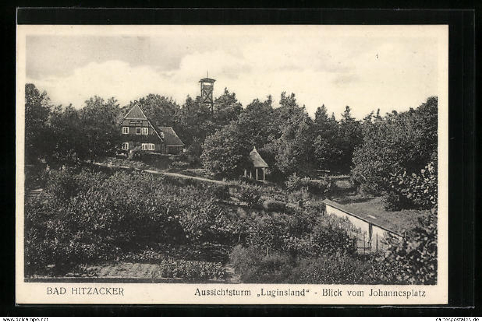 AK Bad Hitzacker, Aussichtsturm Luginsland, Blick Vom Johannesplatz  - Hitzacker