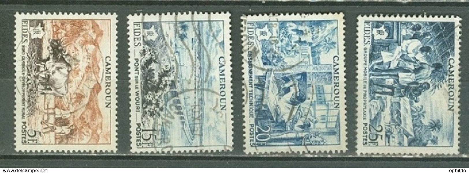 Cameroun 300/303 Ob TB - Used Stamps