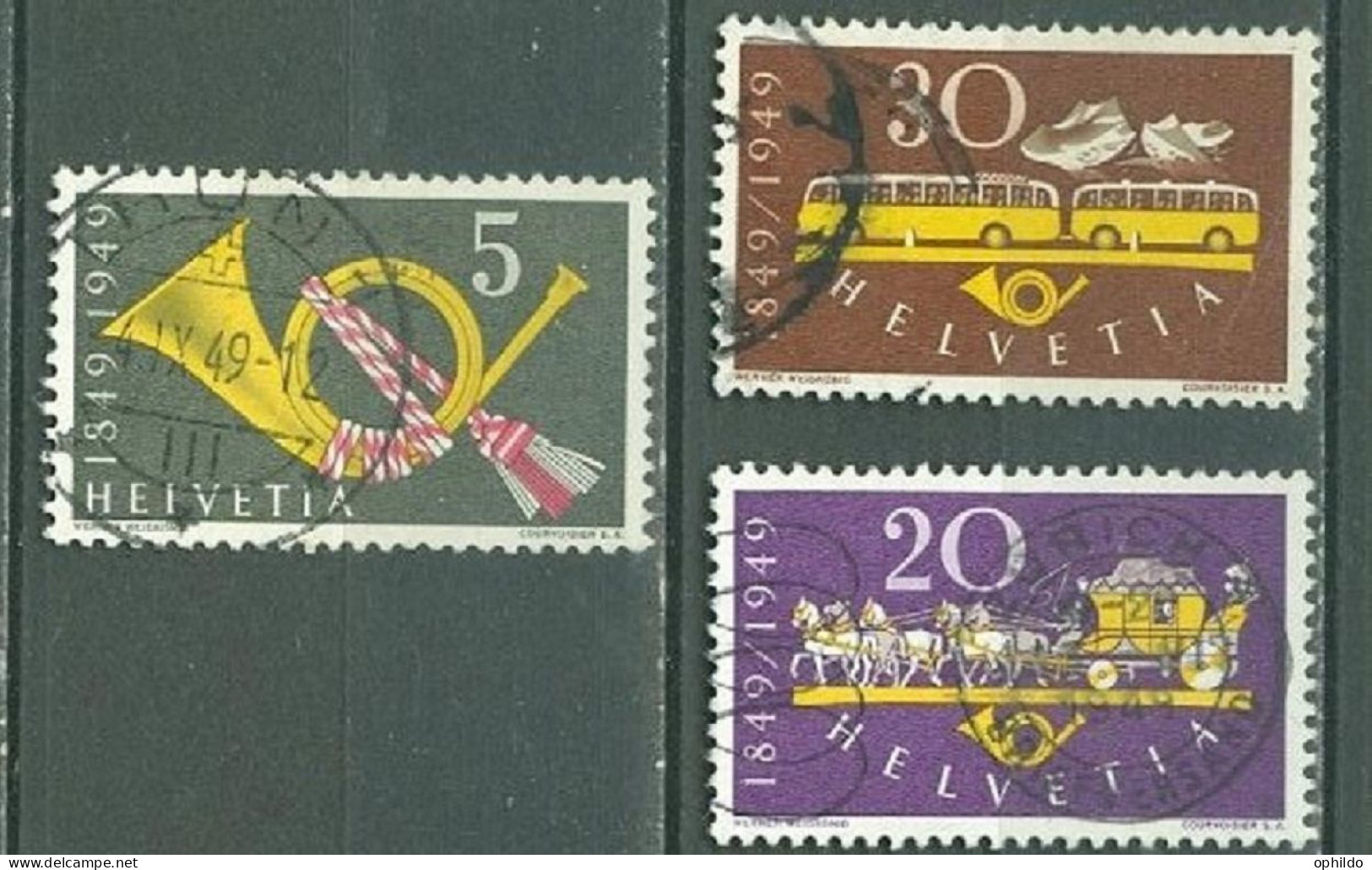 Suisse 471/473 Ob TB - Used Stamps