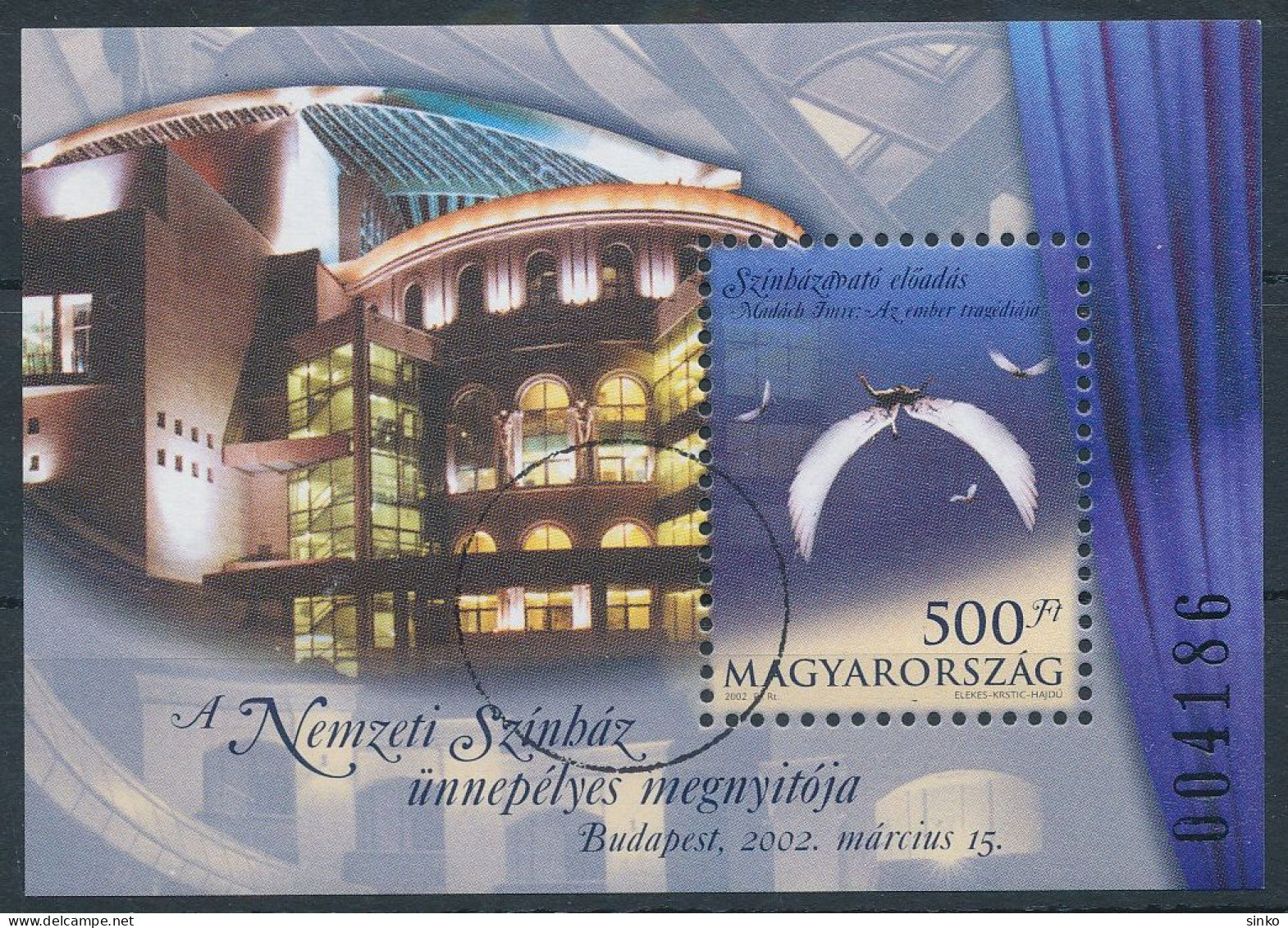 2002. National Theatre - Block - Speciality - Variétés Et Curiosités