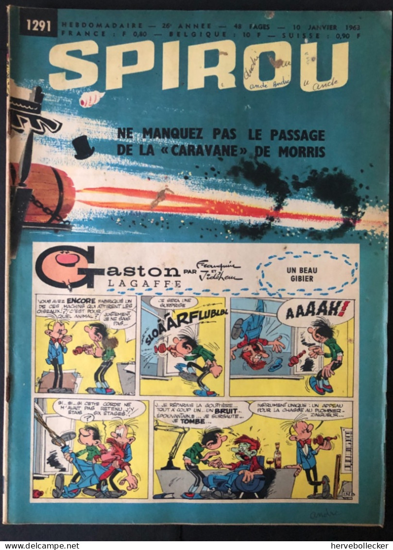 Spirou Hebdomadaire N° 1291 - 1963 - Spirou Magazine