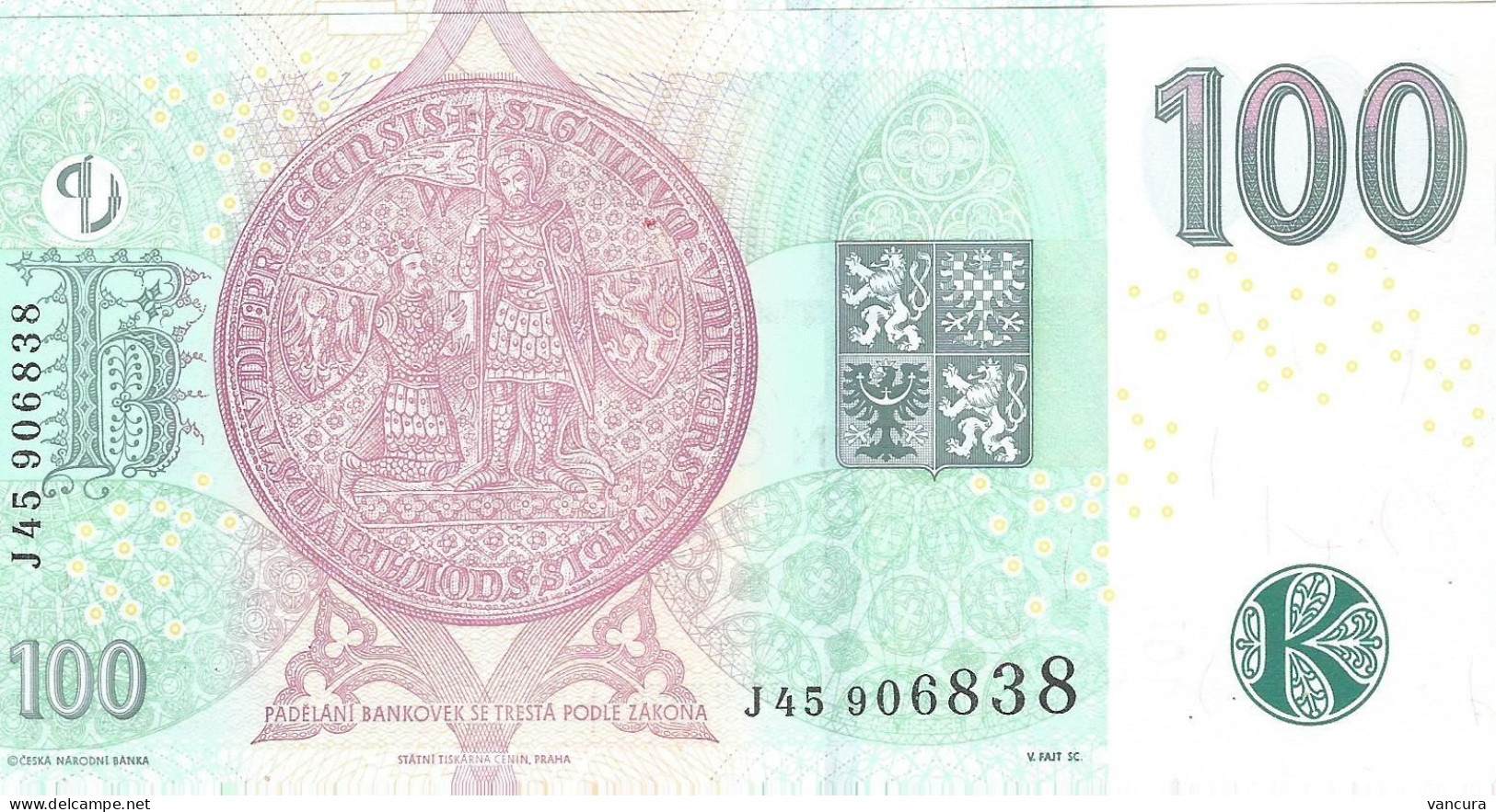 Czech Republic 100 Kc Banknote Charles IV. Karl IV - República Checa