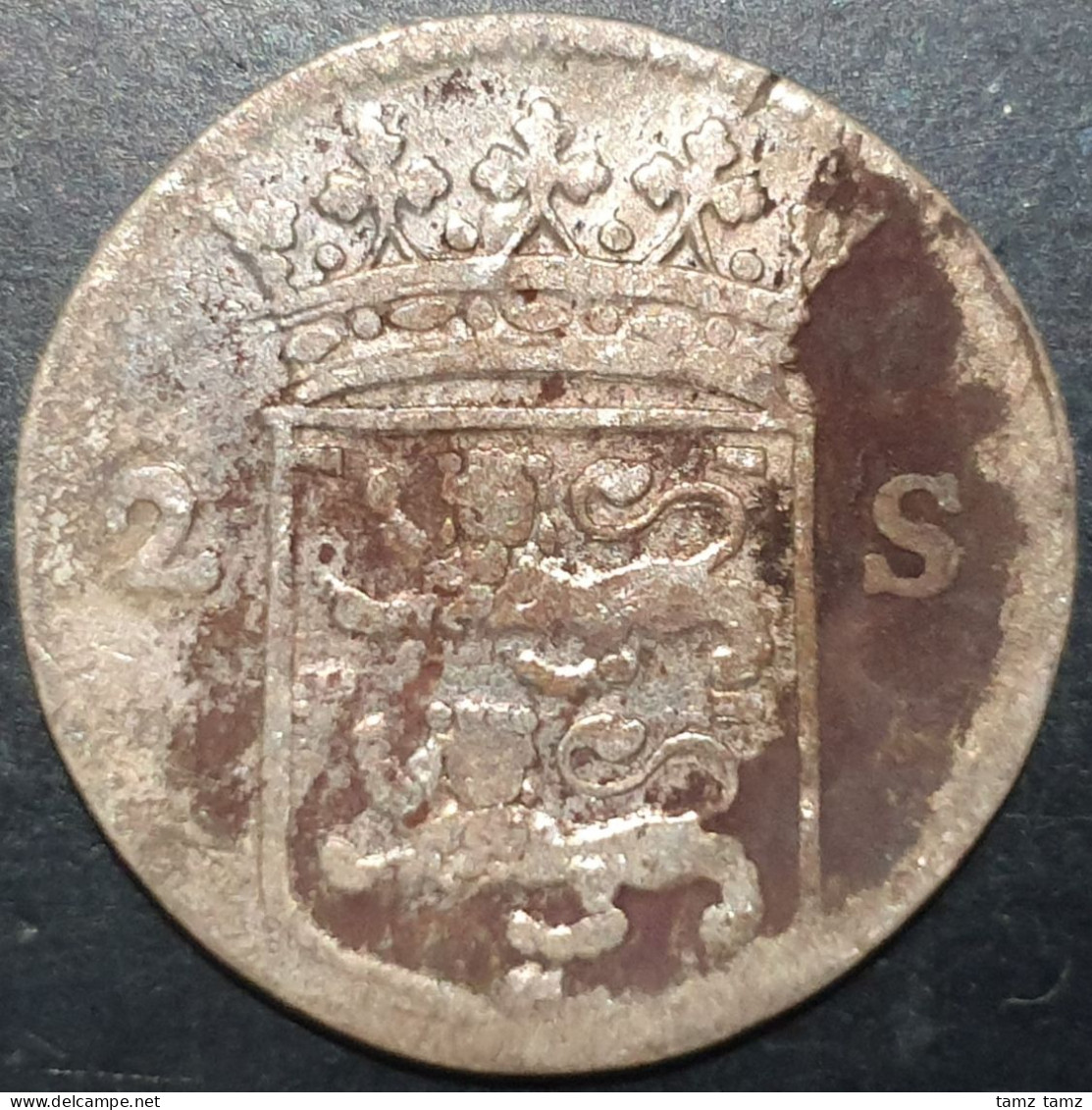 Provincial Dutch Netherlands West Friesland Frisiae 2 Stuiver 1752 Silver - Monnaies Provinciales