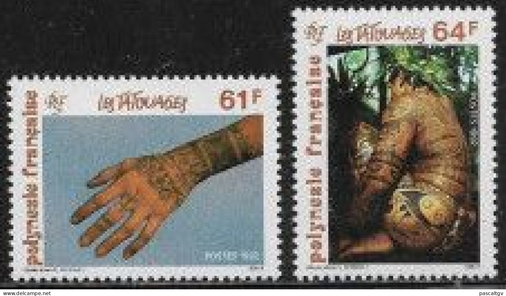Polynésie Française - 1992 - Paire N° 413/414 ** - Unused Stamps