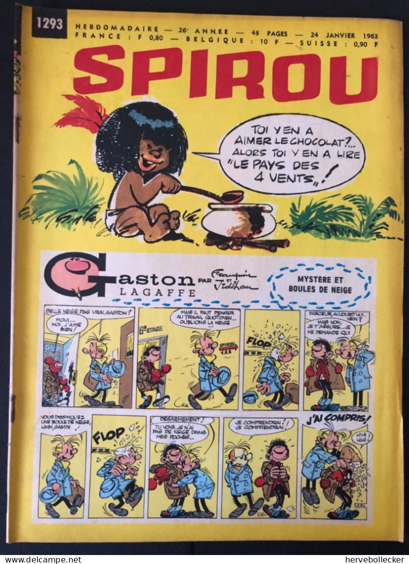 Spirou Hebdomadaire N° 1293 - 1963 - Spirou Magazine