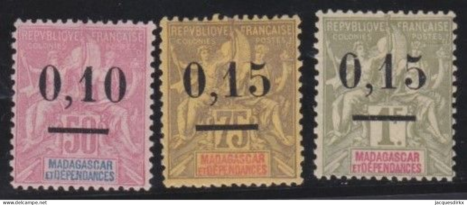 Madagascar   .  Y&T   .    53/55    .     (*)     .      Neuf Sans Gomme - Unused Stamps