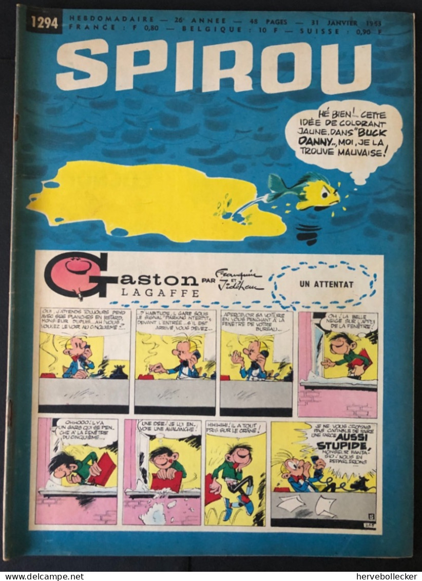 Spirou Hebdomadaire N° 1294 - 1963 - Spirou Magazine