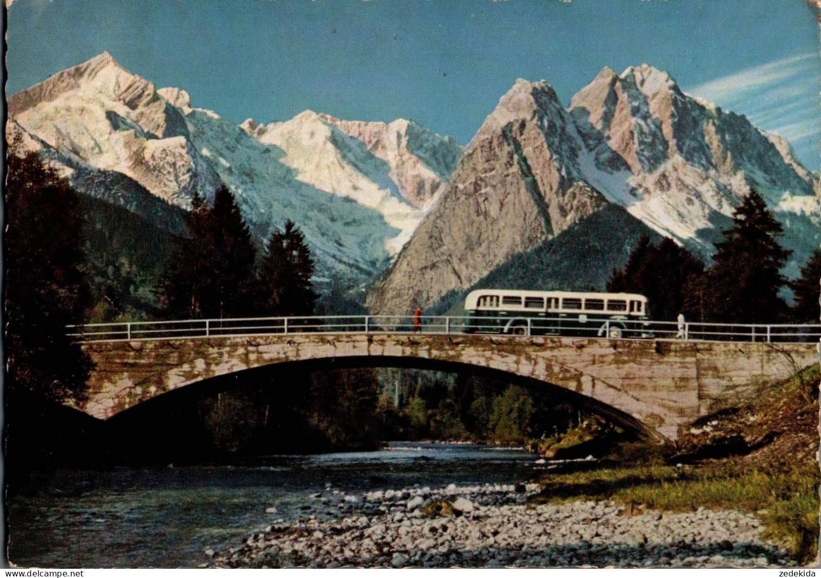 H1081 - Loisachbrücke Garmisch Partenkirchen Zugspitze - Bus Omnibus - Huber - Buses & Coaches