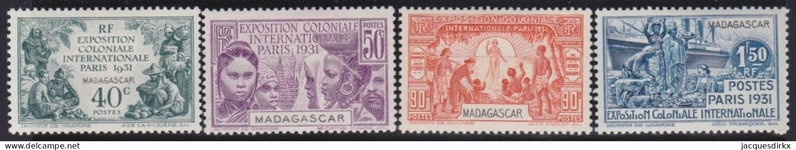 Madagascar   .  Y&T   .    179/182     .      *    .      Neuf Avec Gomme - Unused Stamps