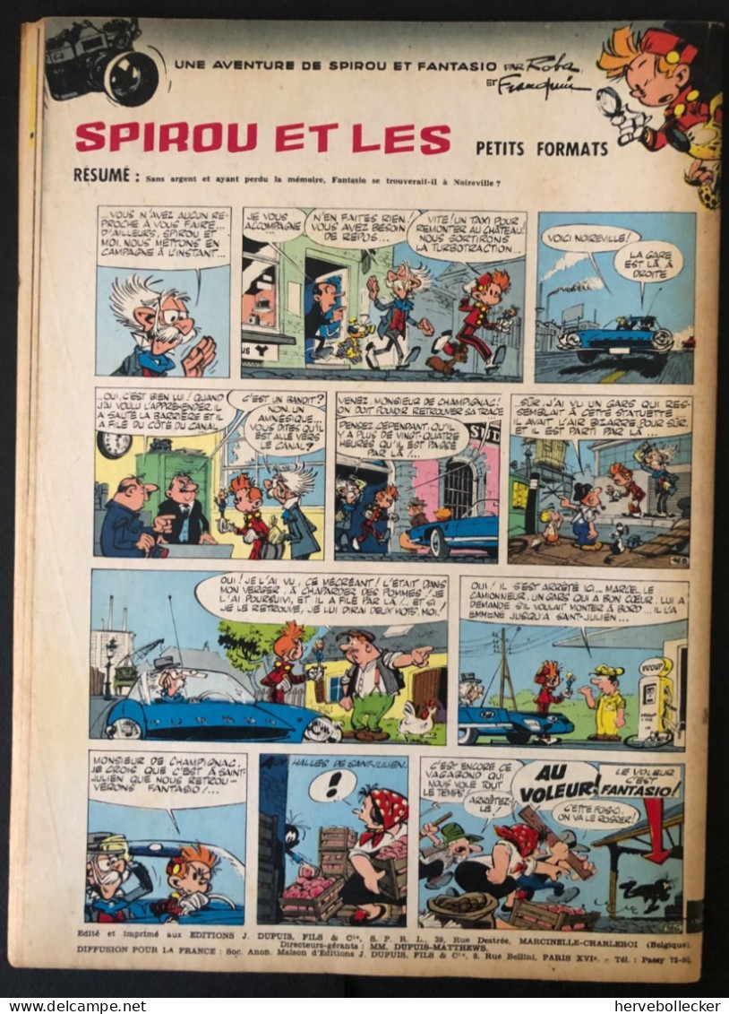 Spirou Hebdomadaire N° 1296 - 1963 - Spirou Magazine