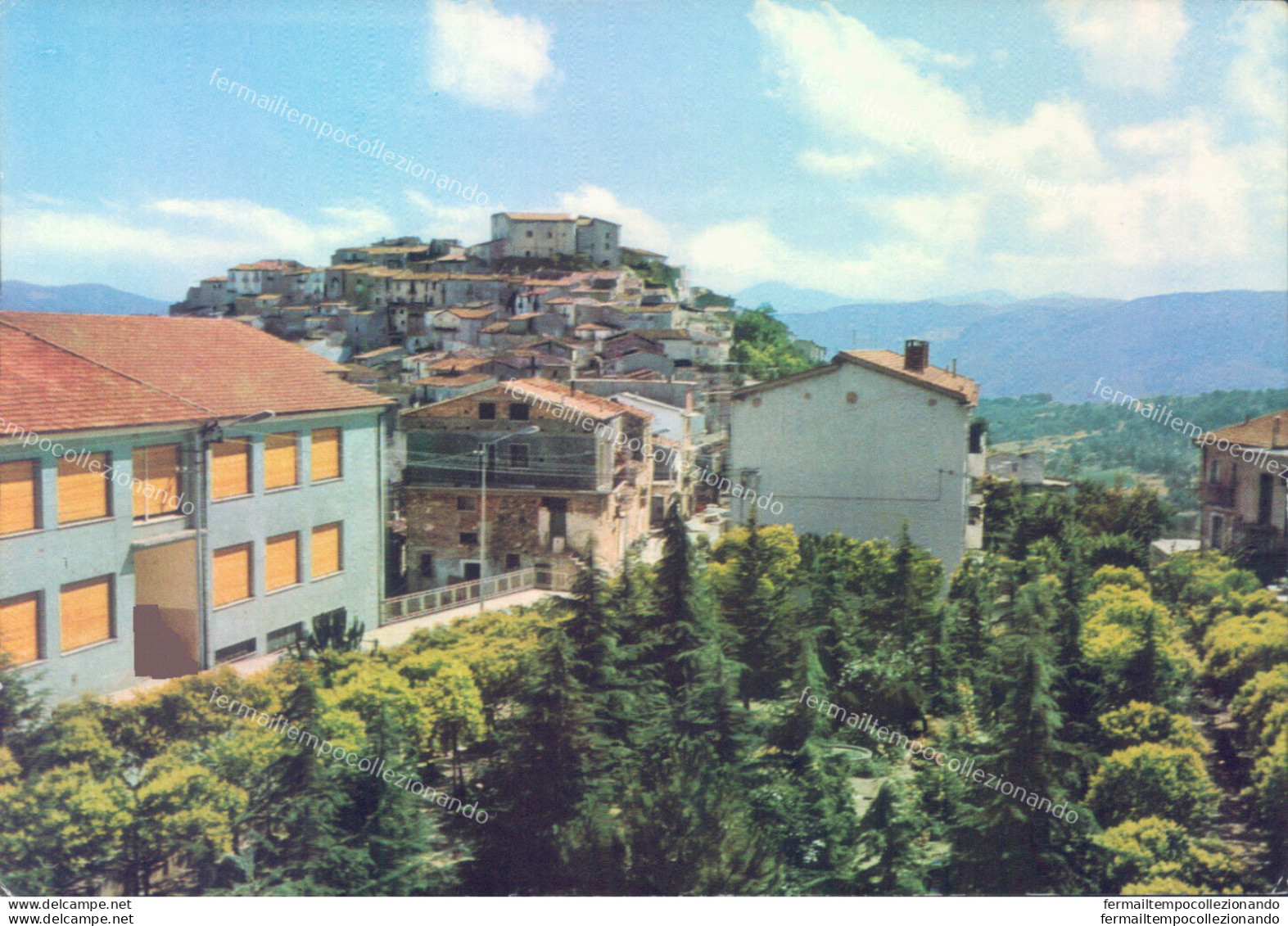 Ab685 Cartolina Bella Villa Comunale E Panorama Provincia Di Potenza - Potenza