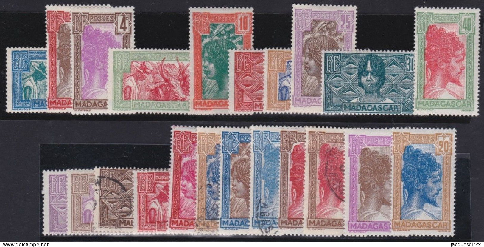 Madagascar   .  Y&T   .    161A / 178      .      O Et  *    .      Oblitéré Et Neuf - Unused Stamps