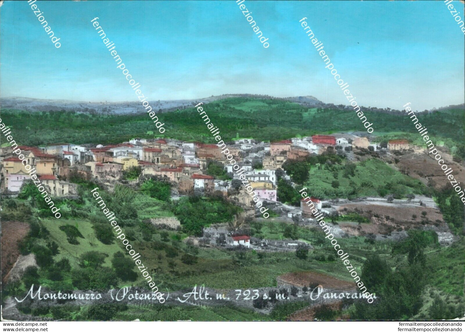Bl427 Cartolina Montemurro Panorama Provincia Di Potenza - Potenza