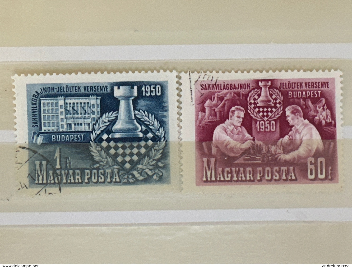 Hungaria Used Échecs Chess 1950 - Used Stamps