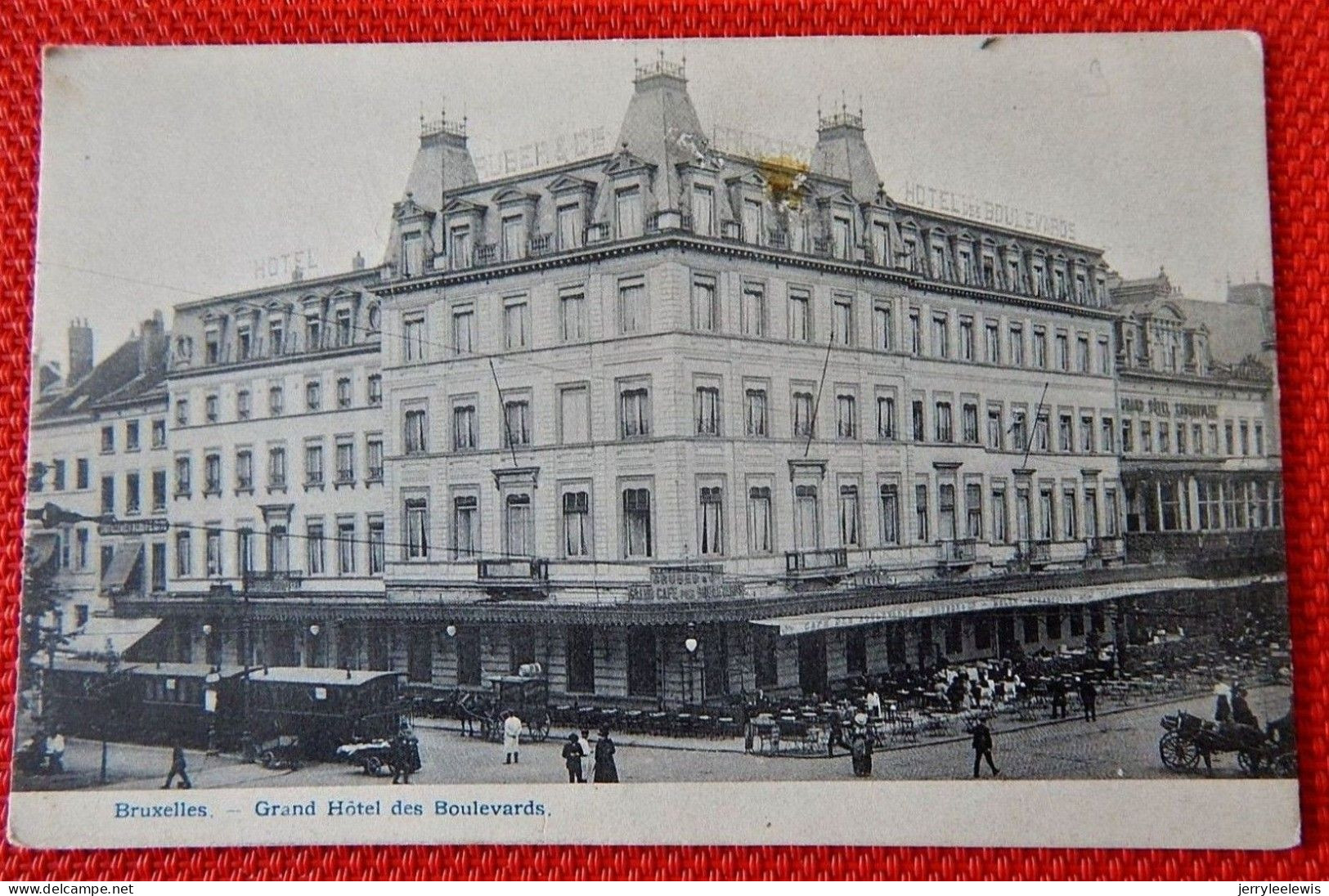 BRUXELLES  -   " Grand Hôtel Des Boulevards " - Pubs, Hotels, Restaurants