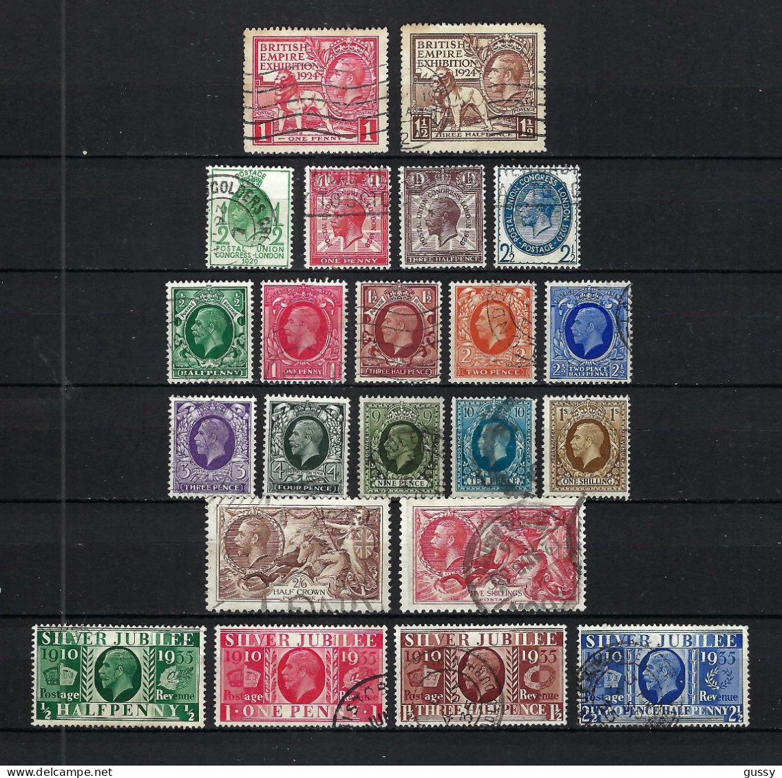 GRANDE BRETAGNE Ca.1911- 36: Lot D' Obl., Forte Cote - Used Stamps