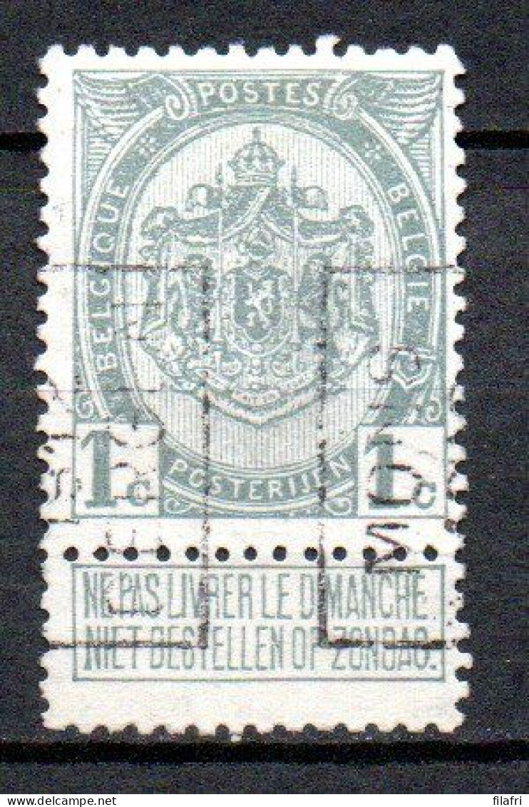 1855 Voorafstempeling Op Nr 81 - MONS 1912 BERGEN - Positie A - Roller Precancels 1910-19