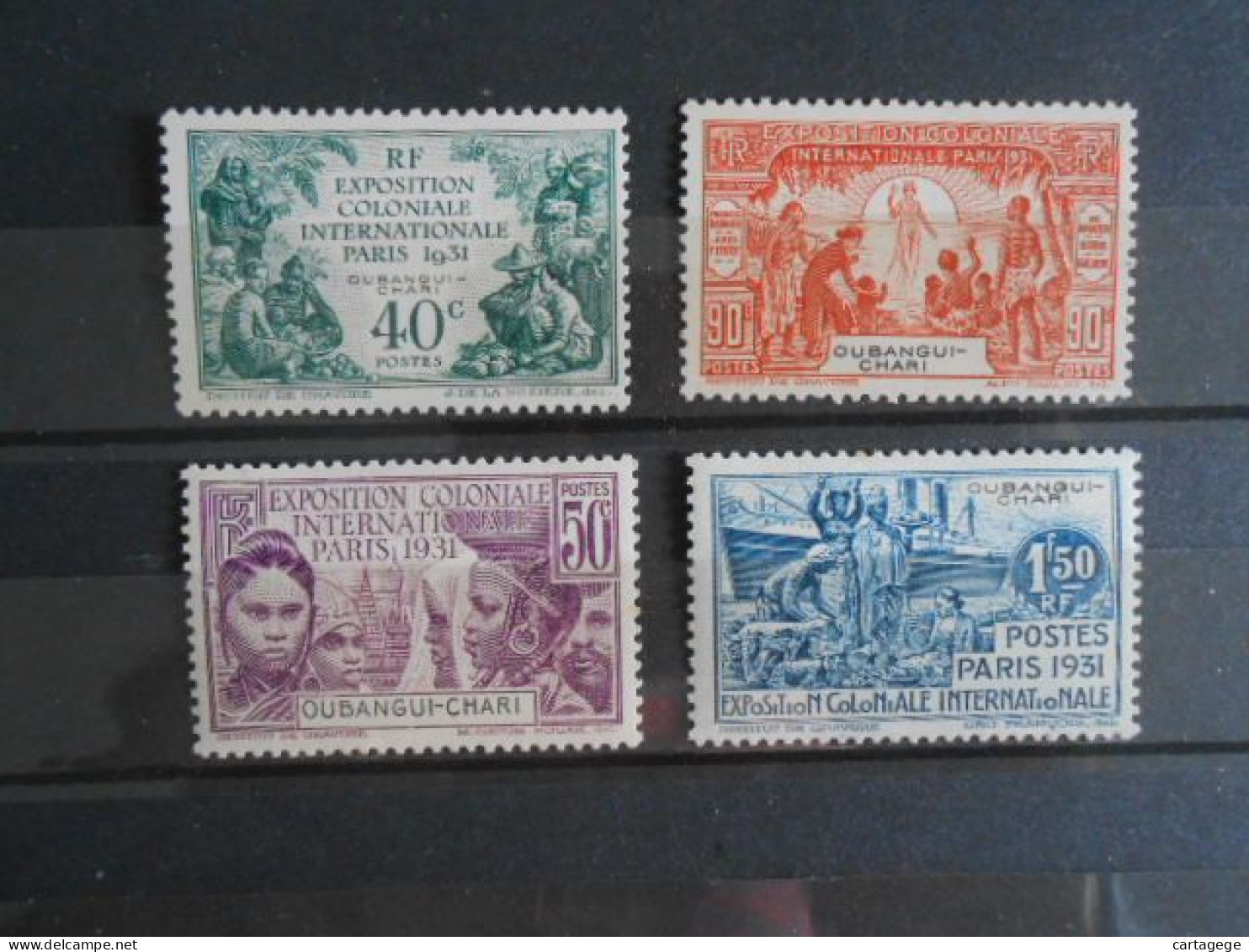 OUBANGUI-CHARI YT 84/87 EXPOSITION COLONIALE DE PARIS* - Unused Stamps