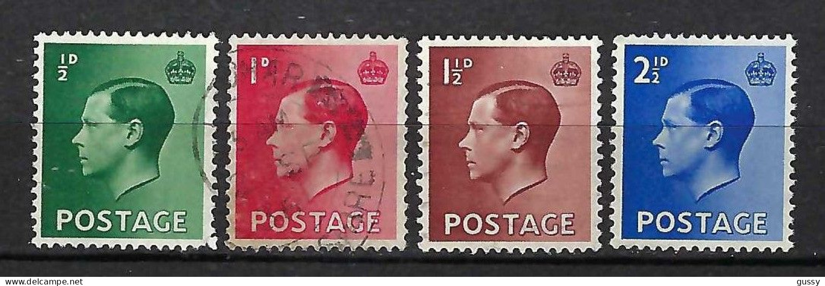 GRANDE BRETAGNE Ca.1936-37: Lot D' Obl. - Used Stamps