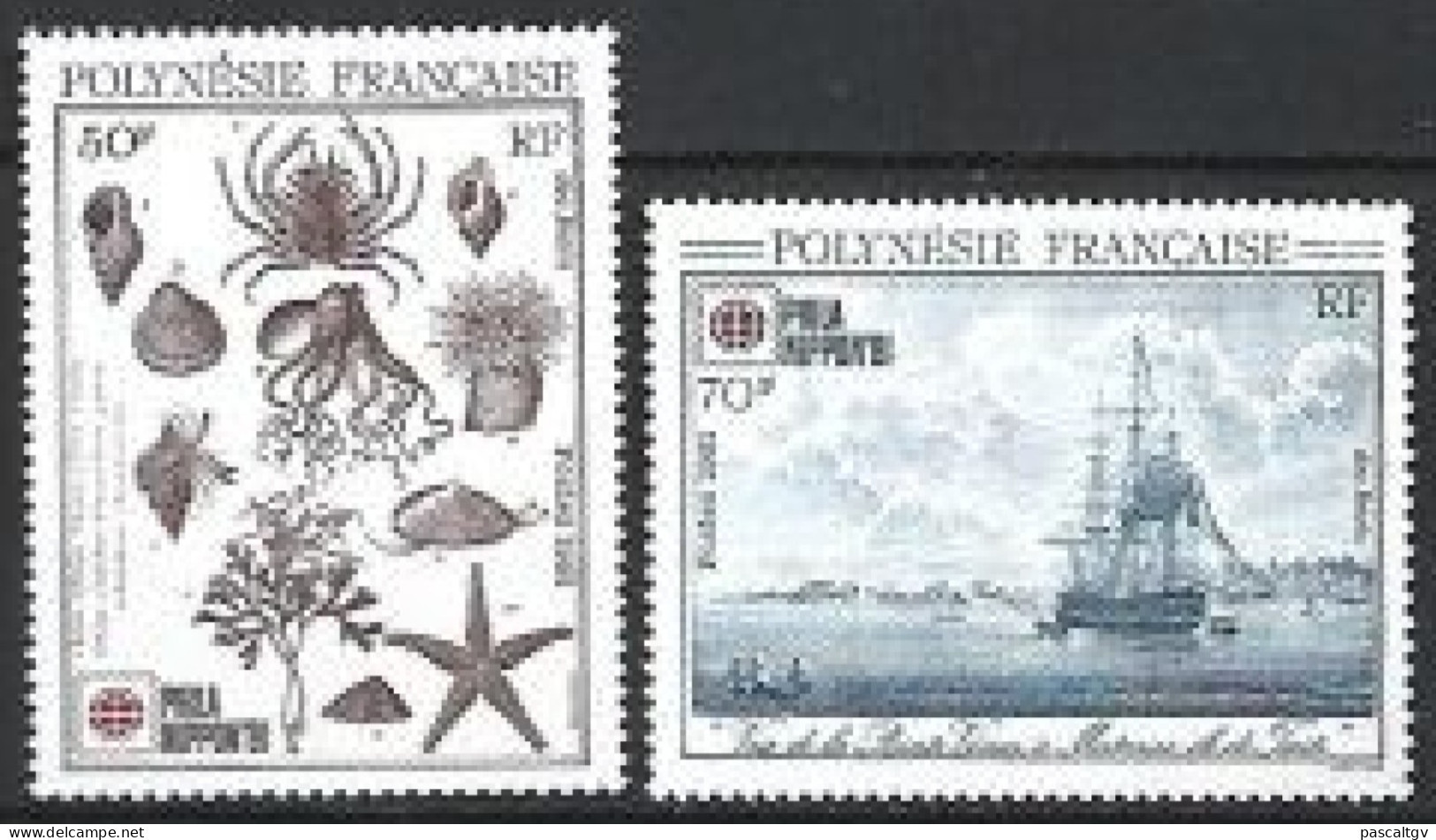 Polynésie Française - 1991 - Paire N° 393/394 ** - - Ongebruikt